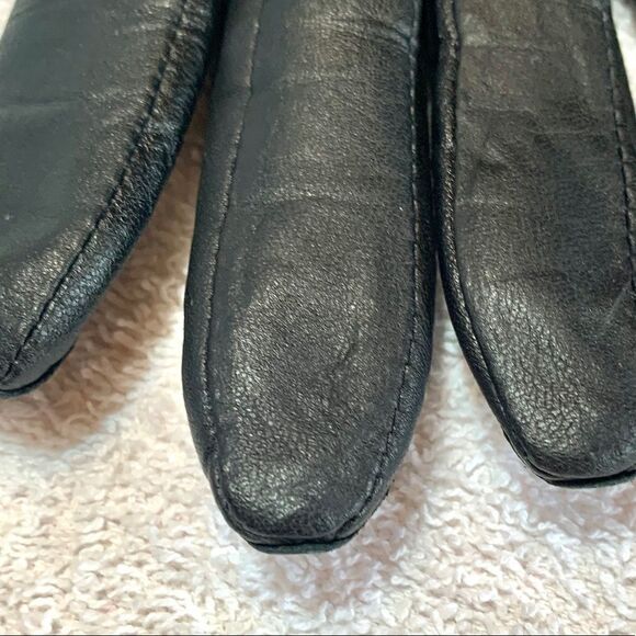 Black Leather Gloves by Charter Club Size Medium - Picture 4 of 4